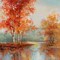 Autumns Grace I Poster Print by T.C. Chiu - Item # VARPDX13646